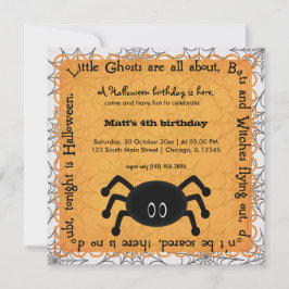 Convite Hocus Pocus Spider Birthday
