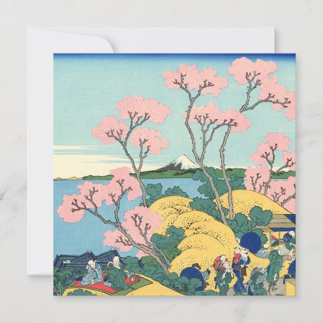 Convite Hokusai Fuji de Gotenyama no Tōkaidō (Frente)