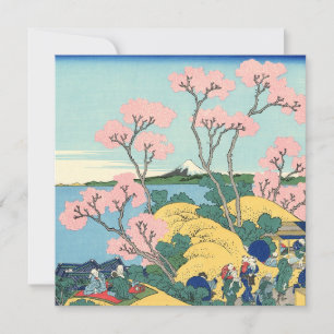 Convite Hokusai Fuji de Gotenyama no Tōkaidō