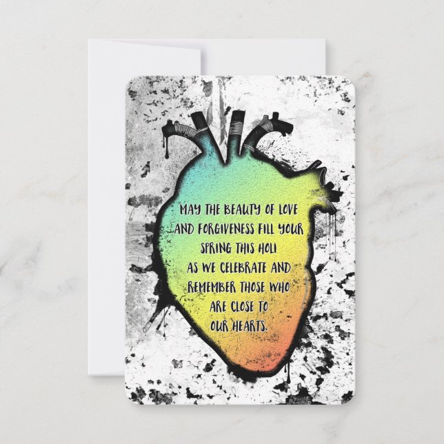 Convite Holi Heart Festival de Amor e Cor (Frente)