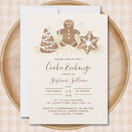 Convite Holiday Christmas Cookie Exchange Party Invitation