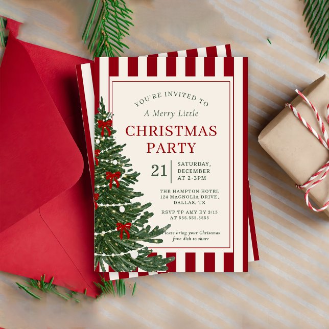 Convite Holiday Christmas Party Invitation invitation (Criador carregado)