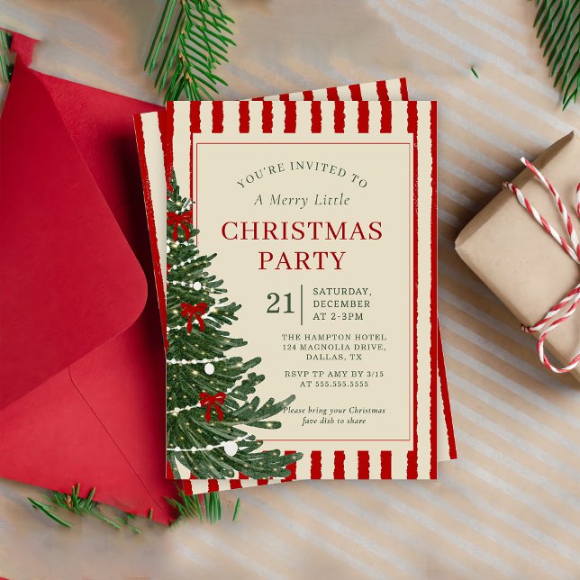 Convite Holiday Christmas Party Invitation invitation (Criador carregado)