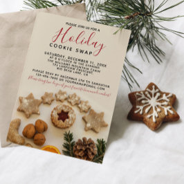 Convite HOLIDAY COOKIE SWAP Cookie Exchange Party