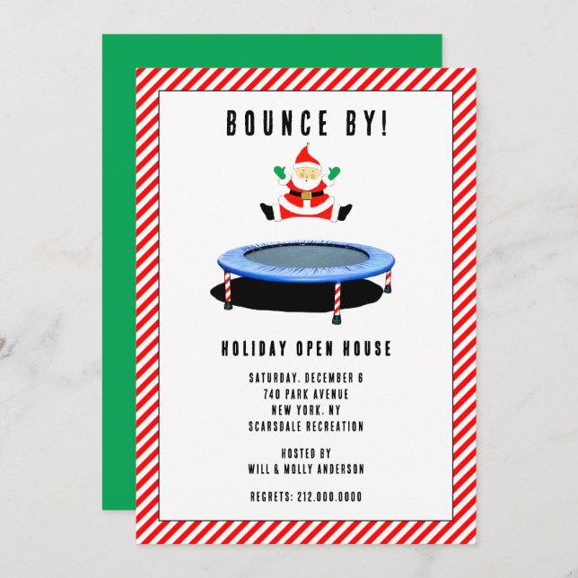 Convite Holiday Open House (Frente/Verso)