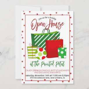 Convite Holiday Open House