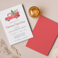 Holiday Red Christmas Truck Open House