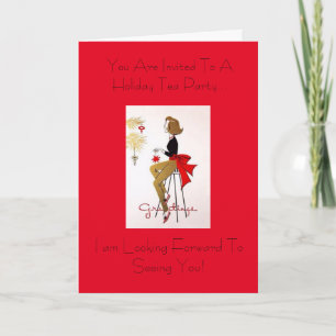 Convite Holiday Tea Party Invitation