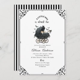 Convite Holloween Pumpkin Little Boo Baby shower