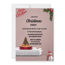 Holly e Pine na Festa de Natal Beige