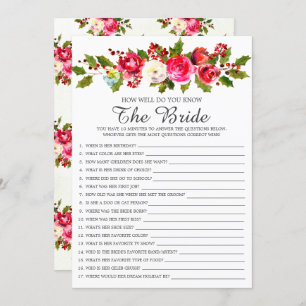 Convite Holly Floral Como Você Conhece O Jogo Da Noiva?