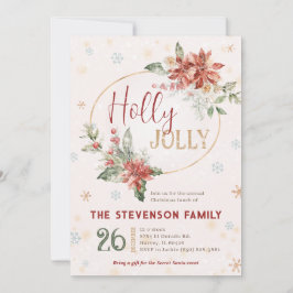 Convite Holly Jolly Christmas — Janto oficial de almoço da