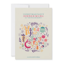 Holly Jolly Christmas Party Menu (Menu Festa de Na