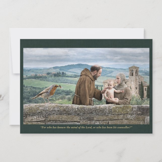 Convite Holy Card | Saint Francis with Bonaventure (Frente)