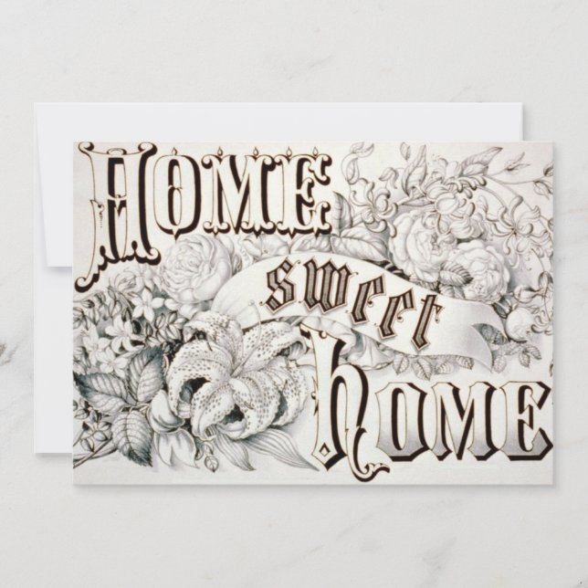 Convite Home doce Home do Housewarming (Frente)