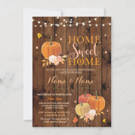 Convite Home Home Sweet Home Fall Pumpkin Convida