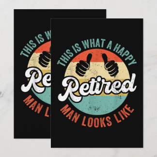 Convite Homem Aposentado Piada Aposentadoria 