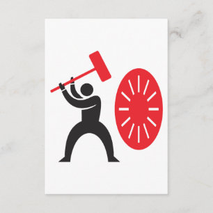 Convite Homem Batendo Em Um Vaso