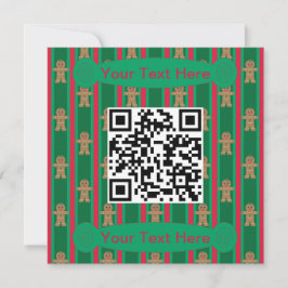 Convite Homem de Gingerpão de Natal divertido e Rico