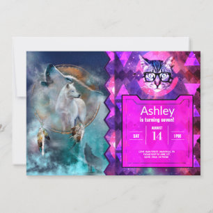 Convite Homem-fantasma indiano e lobo-chefe de etnia triba