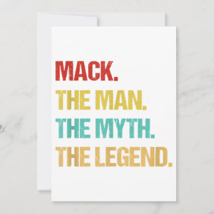 Convite Homem Mack O Homem O Mito A Lenda