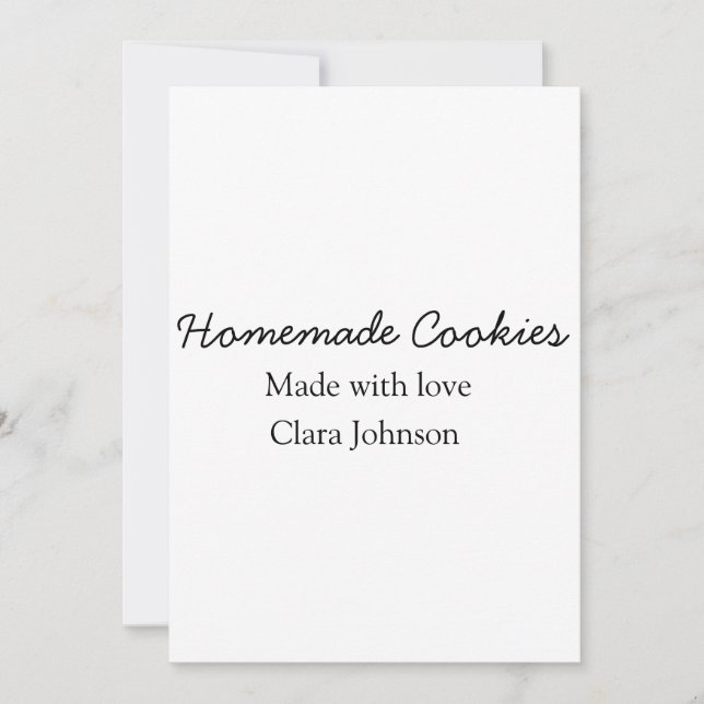 Convite Homemade cookiers add your text name custom  throw (Frente)
