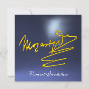 Convite Homenagem a Mozart, concerto azul dourado