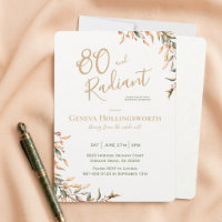 Homenagem ao Aniversário de 80 Anos com Aquarela A