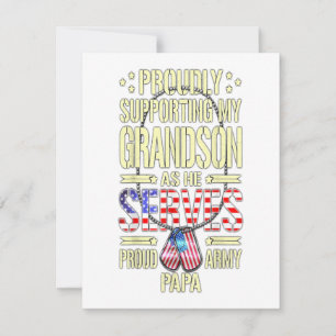 Convite Homens apoiando meu neto enquanto ele serve presen