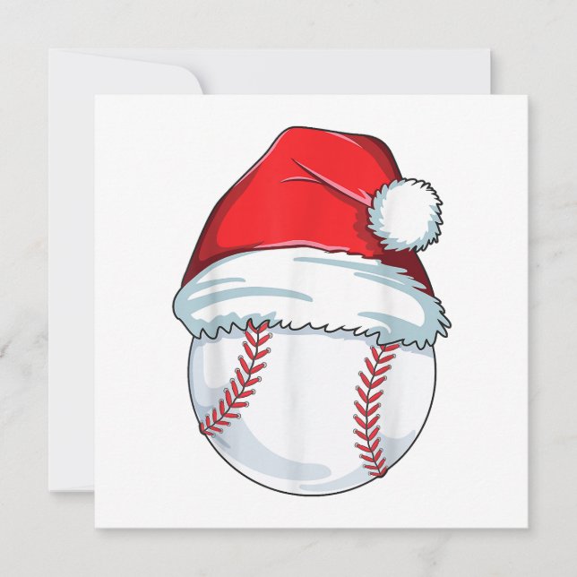 Convite Homens da Bola Santa Hat de Baseball (Frente)