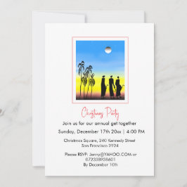 Convite Homens inteligentes, brancos, azuis