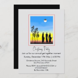 Convite Homens inteligentes, brancos, azuis