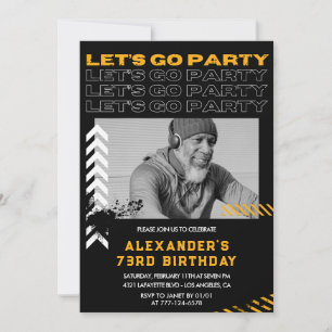 Convite Homens Negros Vamos festejar 73º aniversário