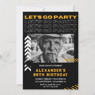 Convite Homens Negros Vamos festejar 86º aniversário