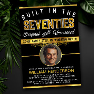Convite Homens Piadas de Aniversário Nascidos nos anos 70