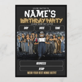 Convite Homies Birthday Invitation, 90s nostalgia