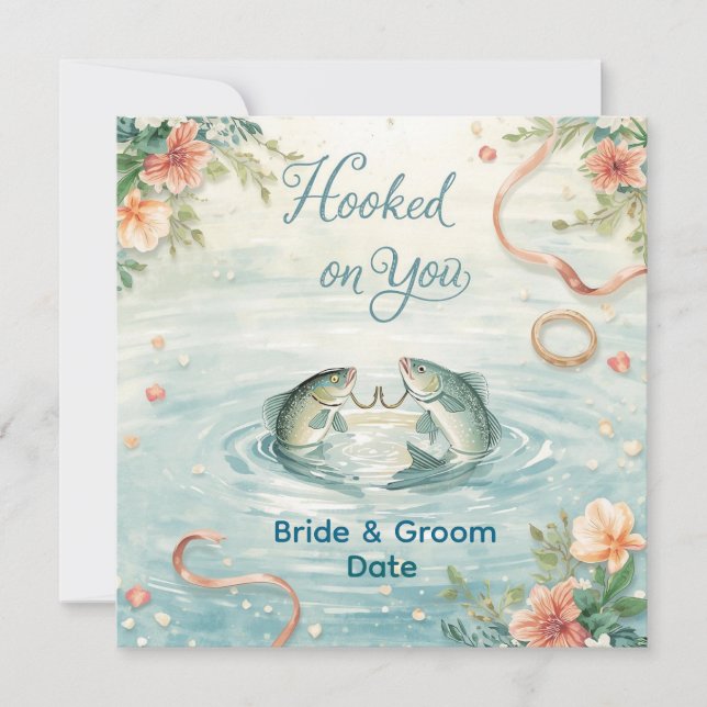 Convite Hook on you for Fishing Lovers Invitation (Frente)