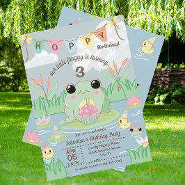 Convite Hoppy Birthday Kids Party Invitation