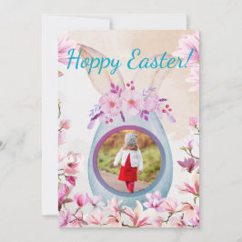 Convite Hoppy Easter egg with photo