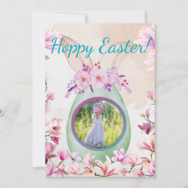 Convite Hoppy Easter green egg photo