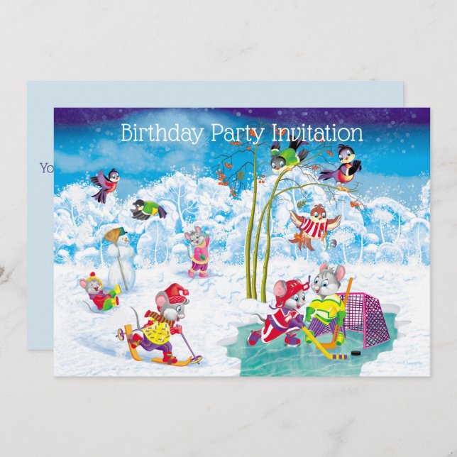 Convite hóquei (Frente/Verso)