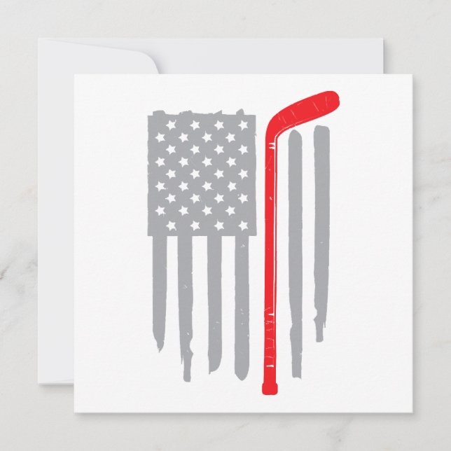 Convite Hóquei bandeira americana (Frente)