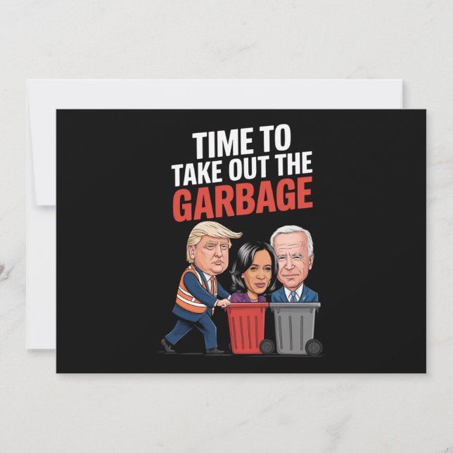 Convite Hora De Despejar O Lixo (Frente)