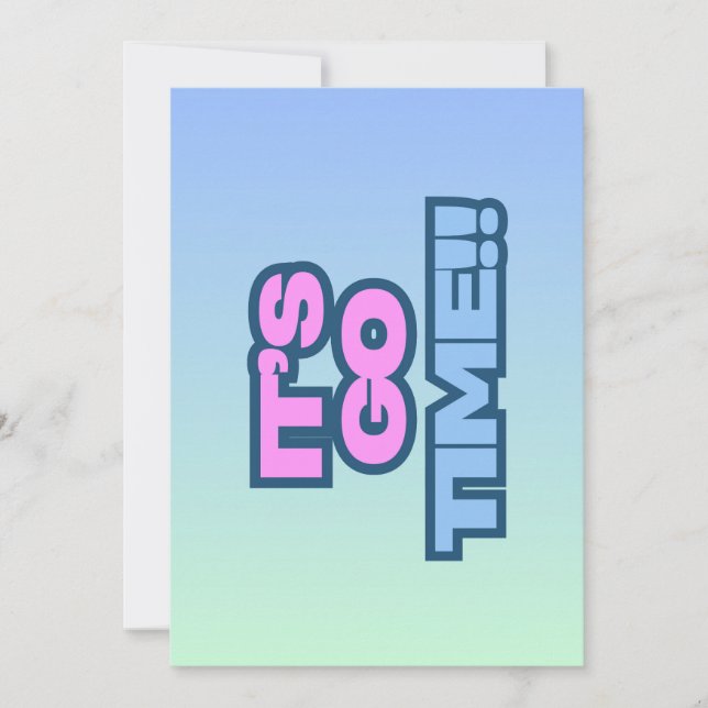 Convite Hora de Ir (Frente)