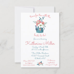 Convite Hora do Chá com a Noiva!  Chá