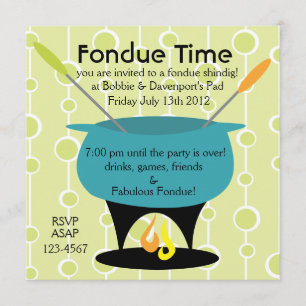 Convite Hora do Fondue!