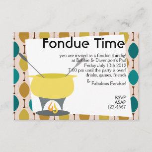 Convite Hora do Fondue!
