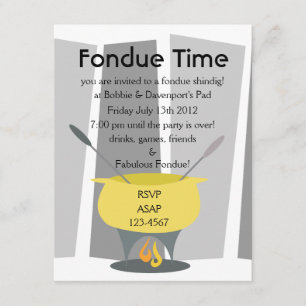 Convite Hora do Fondue!
