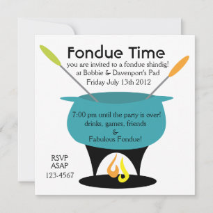 Convite Hora do Fondue!