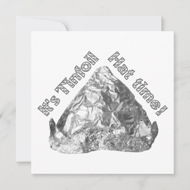 Convite Hora do Tinfoil Hat (Frente)